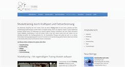 Desktop Screenshot of muskeltraining-krafttraining.de